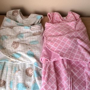 Bundle of Fleece Halo Swaddles -small